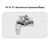 4 X 7 Aluminum License Plate  Thumbnail