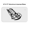 4 X 7 Aluminum License Plate  Thumbnail