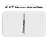 4 X 7 Aluminum License Plate  Thumbnail