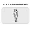 4 X 7 Aluminum License Plate  Thumbnail