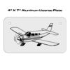 4 X 7 Aluminum License Plate  Thumbnail