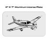 4 X 7 Aluminum License Plate  Thumbnail