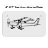 4 X 7 Aluminum License Plate  Thumbnail