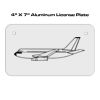 4 X 7 Aluminum License Plate  Thumbnail