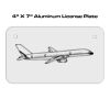 4 X 7 Aluminum License Plate  Thumbnail