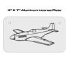 4 X 7 Aluminum License Plate  Thumbnail