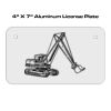 4 X 7 Aluminum License Plate  Thumbnail