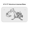 4 X 7 Aluminum License Plate  Thumbnail