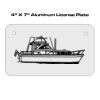 4 X 7 Aluminum License Plate  Thumbnail
