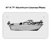 4 X 7 Aluminum License Plate  Thumbnail