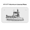 4 X 7 Aluminum License Plate  Thumbnail