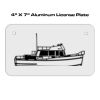 4 X 7 Aluminum License Plate  Thumbnail