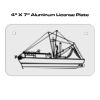 4 X 7 Aluminum License Plate  Thumbnail