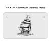 4 X 7 Aluminum License Plate  Thumbnail