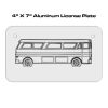 4 X 7 Aluminum License Plate  Thumbnail