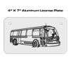 4 X 7 Aluminum License Plate  Thumbnail
