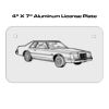 4 X 7 Aluminum License Plate  Thumbnail