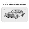4 X 7 Aluminum License Plate  Thumbnail