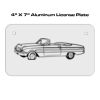 4 X 7 Aluminum License Plate  Thumbnail