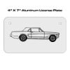4 X 7 Aluminum License Plate  Thumbnail