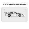 4 X 7 Aluminum License Plate  Thumbnail