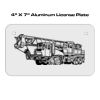 4 X 7 Aluminum License Plate  Thumbnail