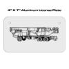 4 X 7 Aluminum License Plate  Thumbnail
