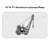 4 X 7 Aluminum License Plate  Thumbnail