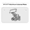 4 X 7 Aluminum License Plate  Thumbnail