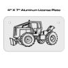 4 X 7 Aluminum License Plate  Thumbnail