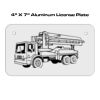 4 X 7 Aluminum License Plate  Thumbnail