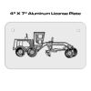 4 X 7 Aluminum License Plate  Thumbnail