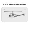 4 X 7 Aluminum License Plate  Thumbnail