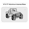 4 X 7 Aluminum License Plate  Thumbnail