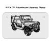 4 X 7 Aluminum License Plate  Thumbnail