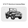 4 X 7 Aluminum License Plate  Thumbnail