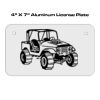 4 X 7 Aluminum License Plate  Thumbnail