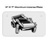 4 X 7 Aluminum License Plate  Thumbnail