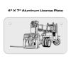 4 X 7 Aluminum License Plate  Thumbnail