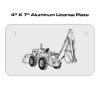 4 X 7 Aluminum License Plate  Thumbnail