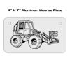 4 X 7 Aluminum License Plate  Thumbnail