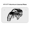 4 X 7 Aluminum License Plate  Thumbnail