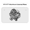 4 X 7 Aluminum License Plate  Thumbnail