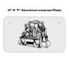 4 X 7 Aluminum License Plate  Thumbnail