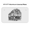 4 X 7 Aluminum License Plate  Thumbnail