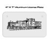 4 X 7 Aluminum License Plate  Thumbnail