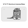 4 X 7 Aluminum License Plate  Thumbnail