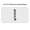 4 X 7 Aluminum License Plate  Thumbnail
