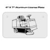 4 X 7 Aluminum License Plate  Thumbnail