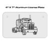 4 X 7 Aluminum License Plate  Thumbnail